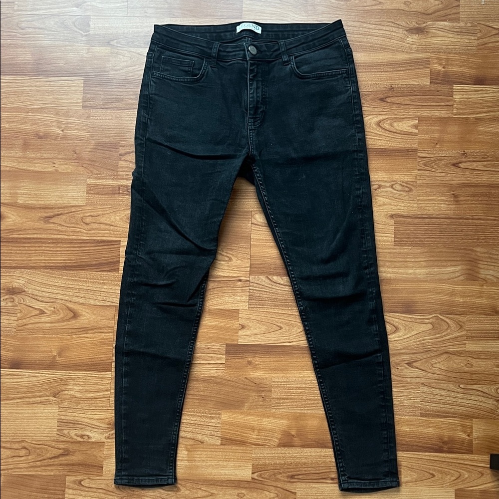 Legend London Black Men’s Skinny Jeans